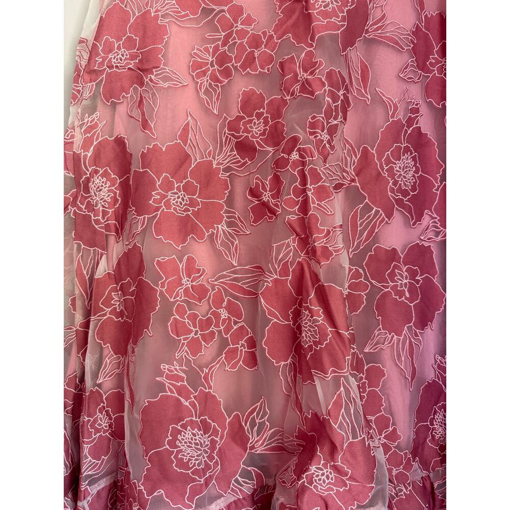 Lulus Certainly Stylish Mauve Pink Burnout Floral Two-Piece Midi Dress - Picture 10 of 16